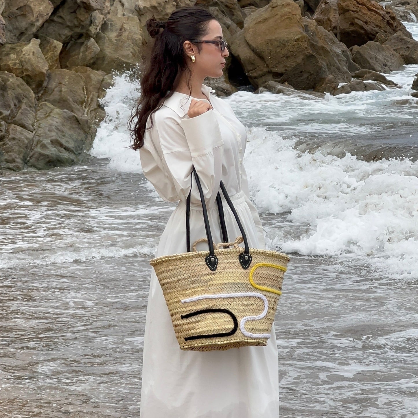 Bag with Abstract Lines