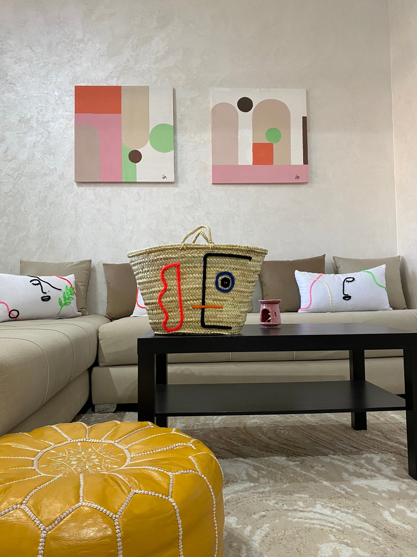 Modern Art Beach Bag