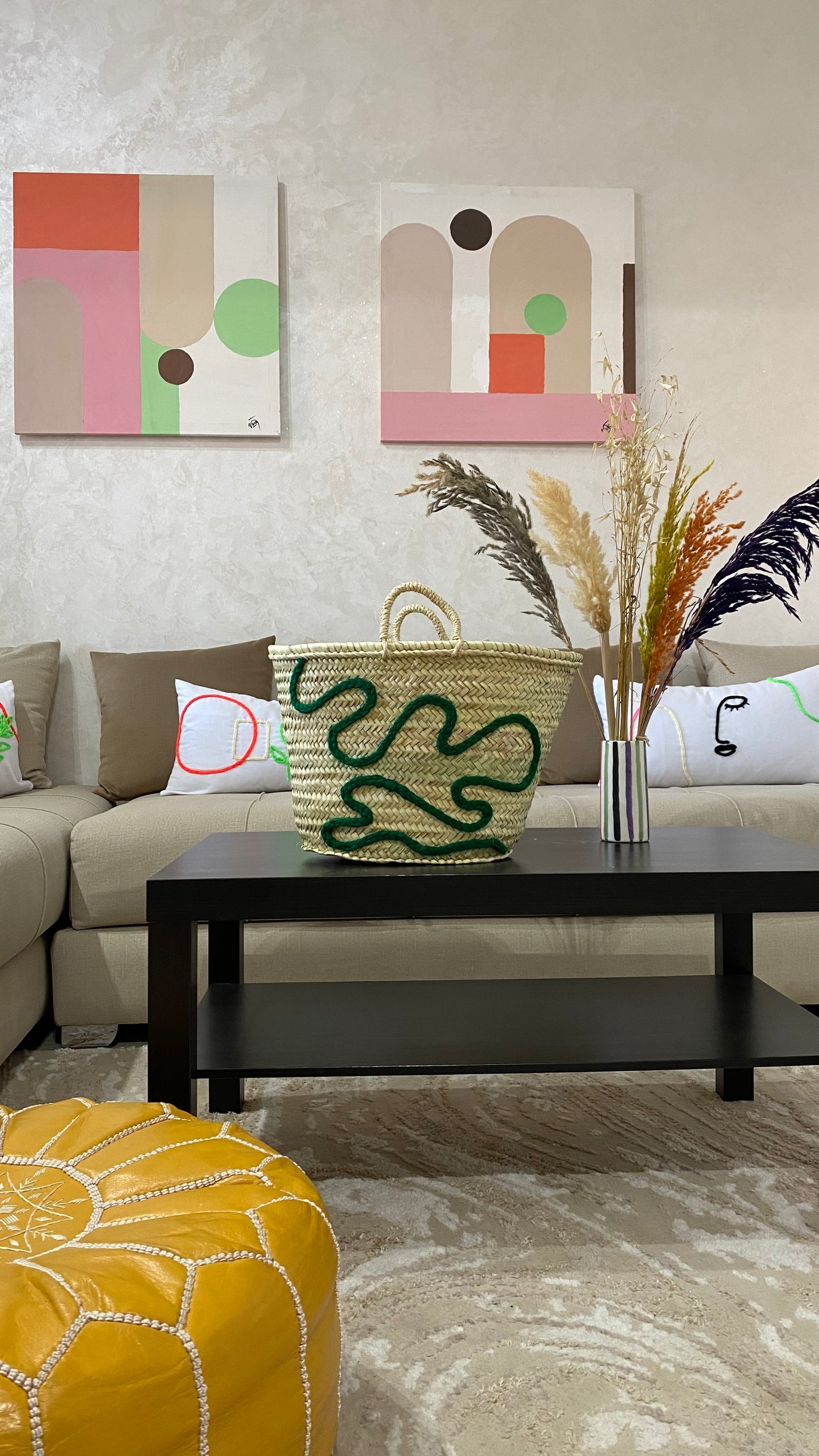 Green Squiggle bag