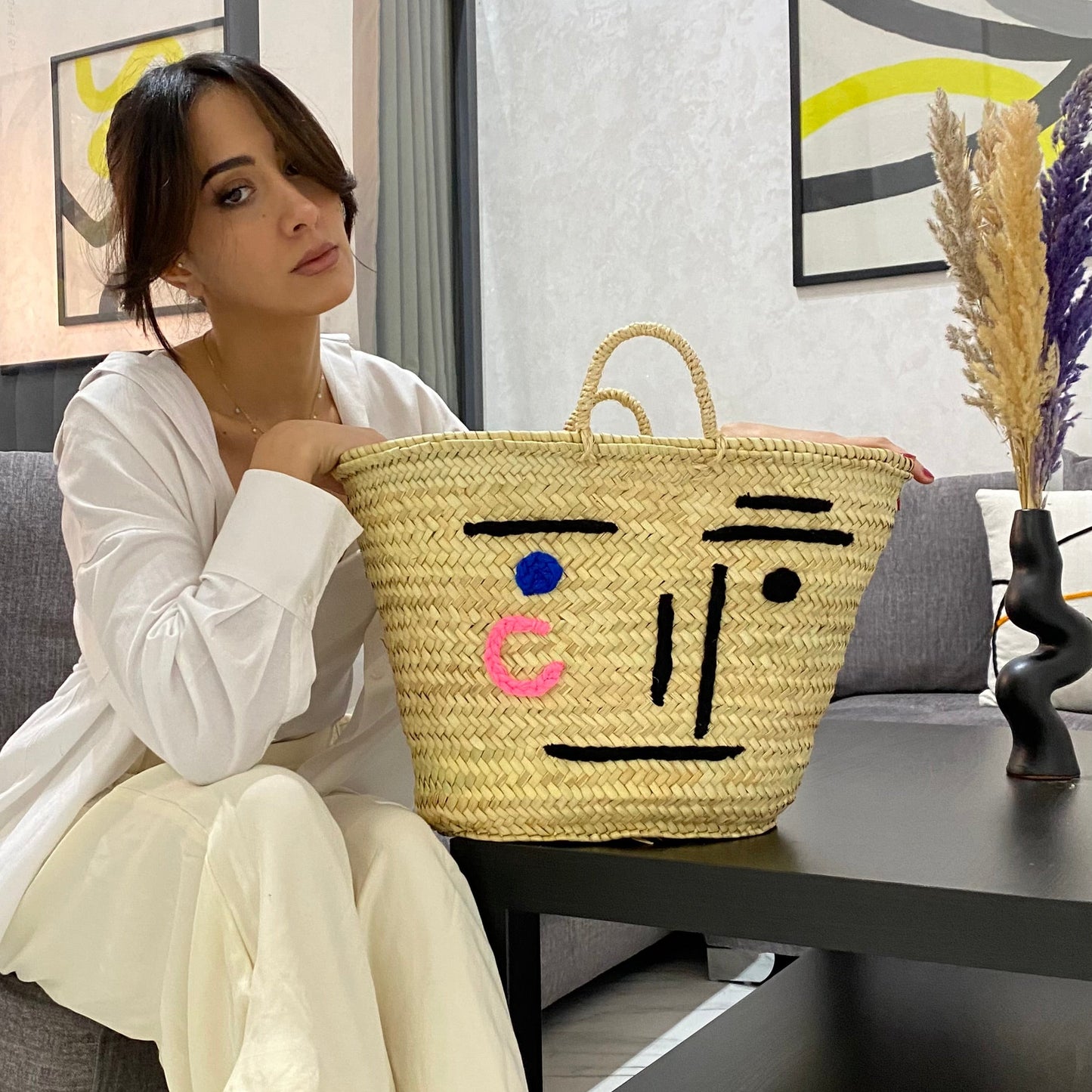 Face Beach Bag