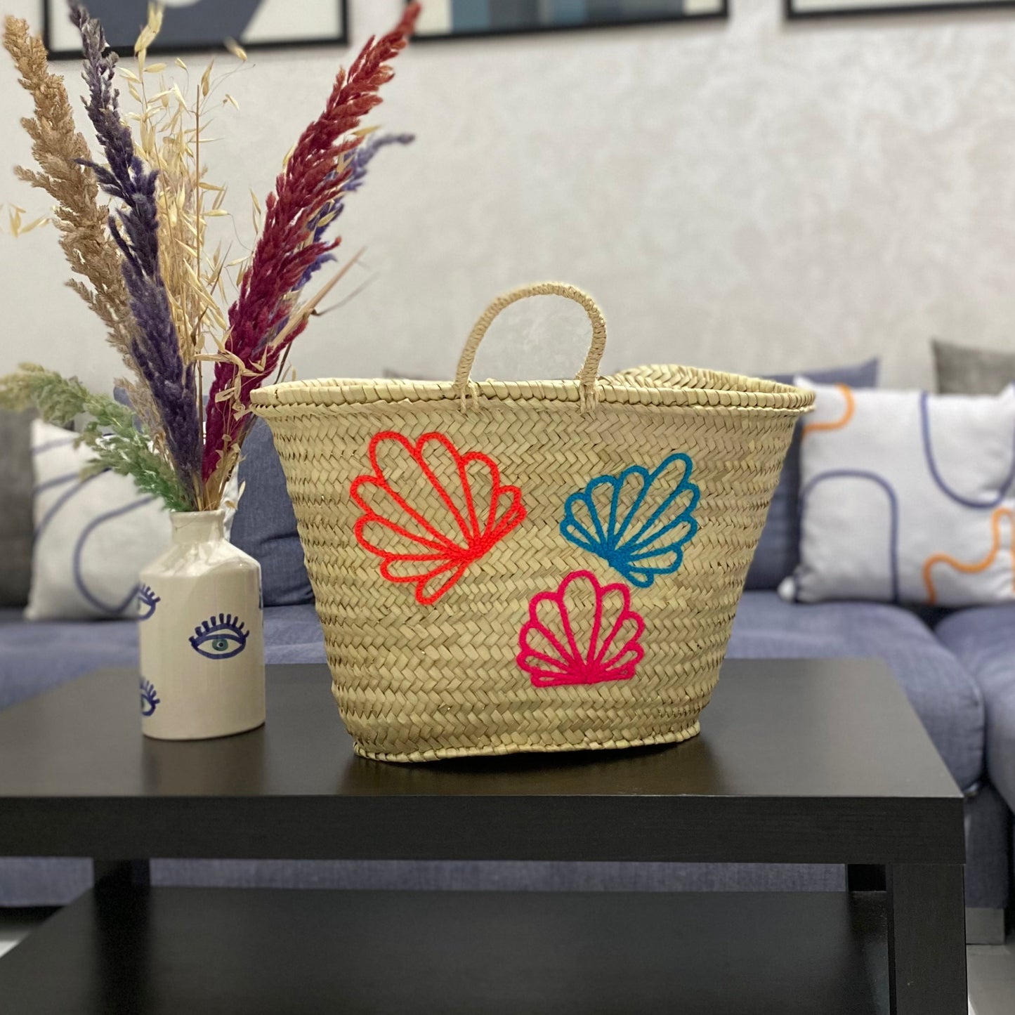Seashell Straw Tote