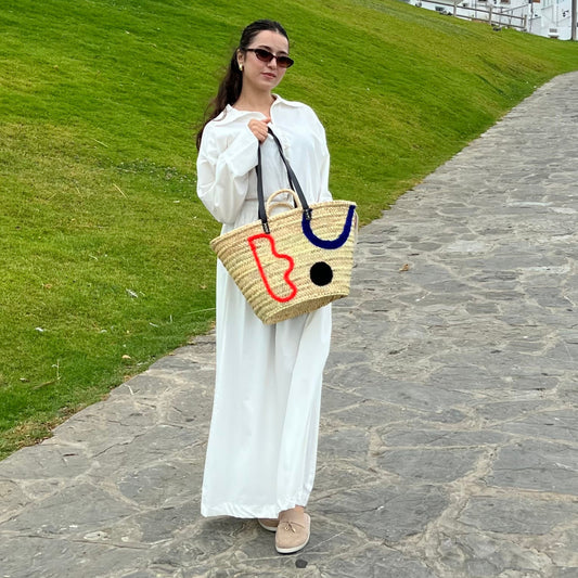 Boho Artistic Design Straw Bag