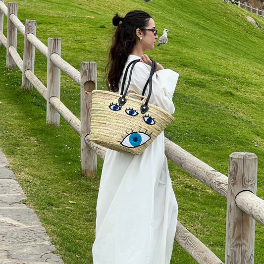 Tote with Eye Motif
