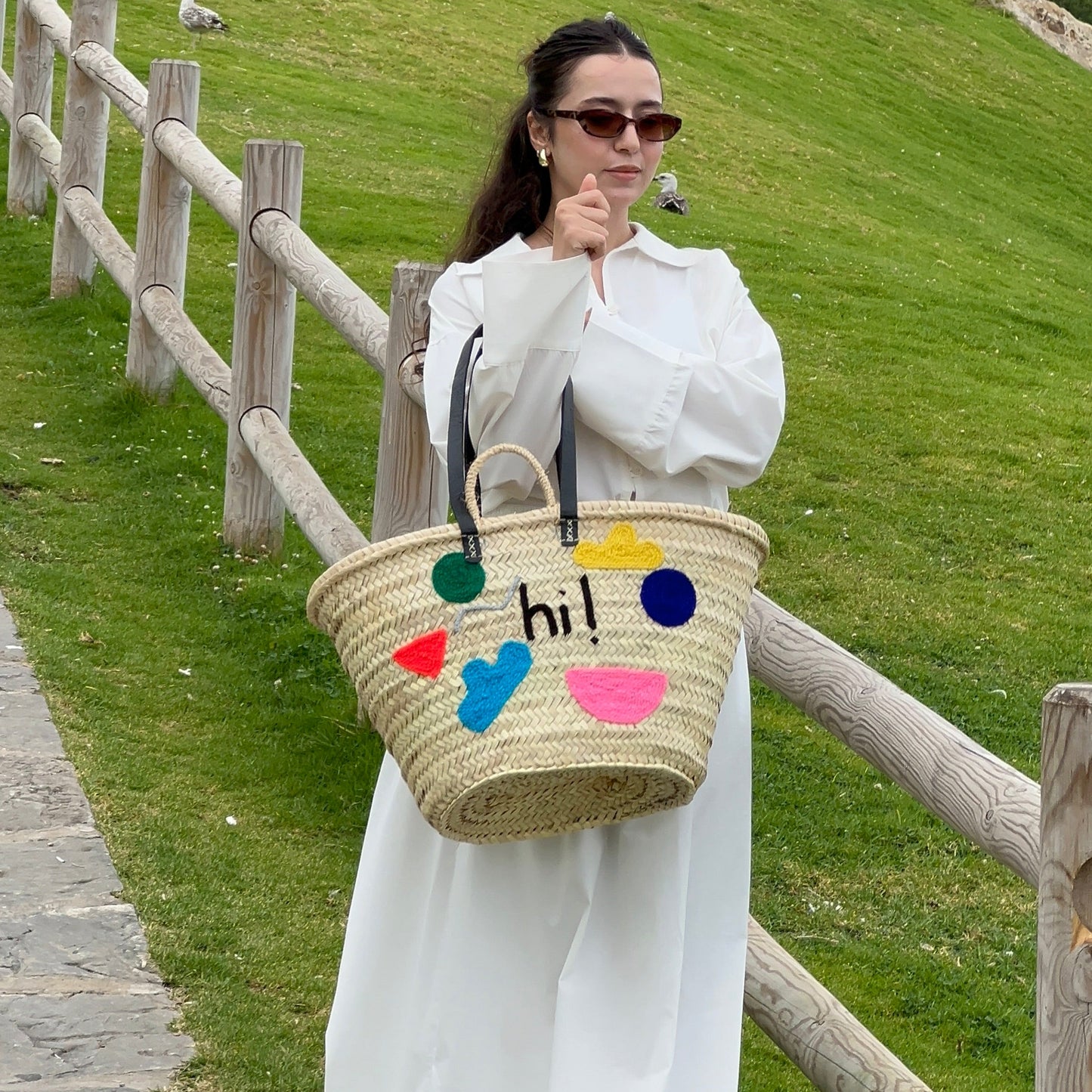 Bag with HI Embroidery