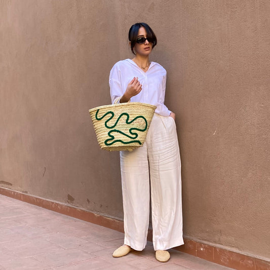 Green Squiggle bag