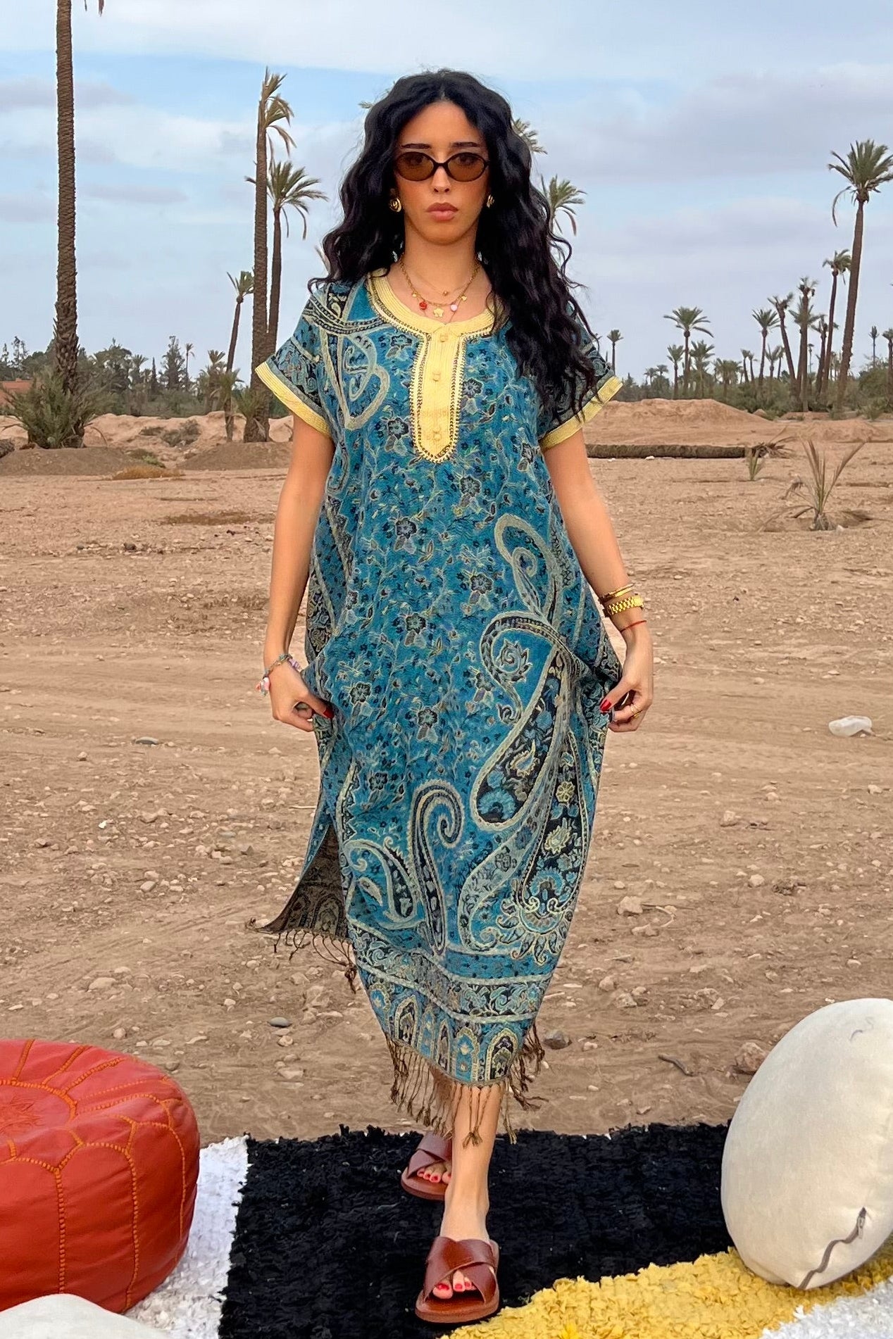 Desert Relaxed Moroccan Kaftan Dress