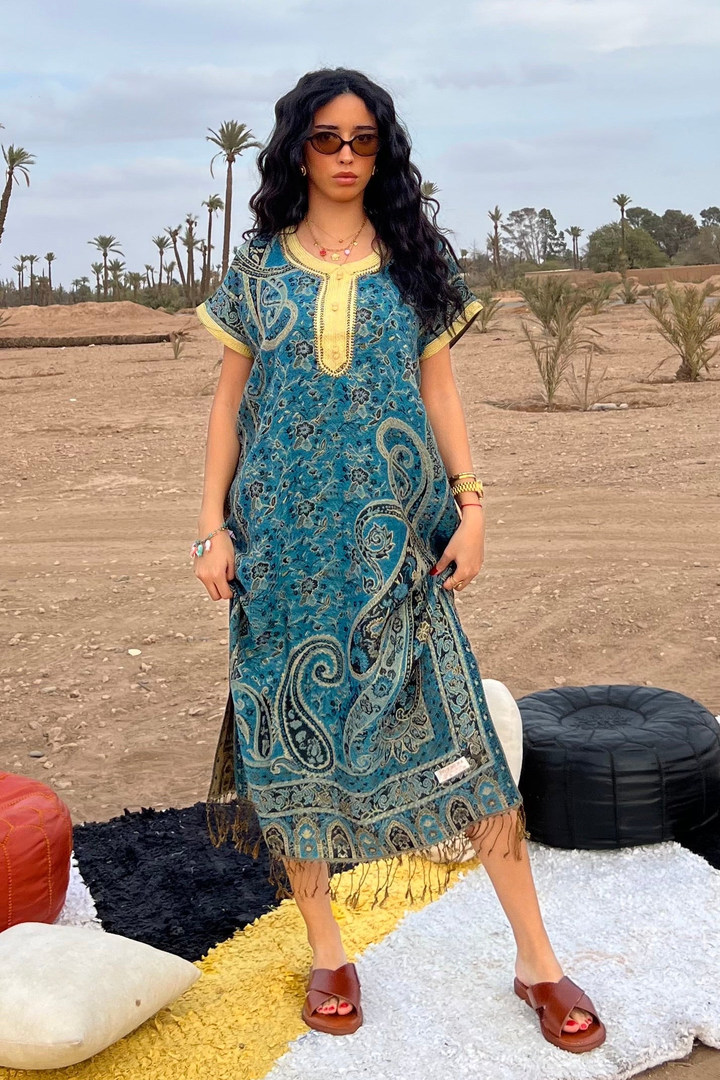 Desert Relaxed Moroccan Kaftan Dress