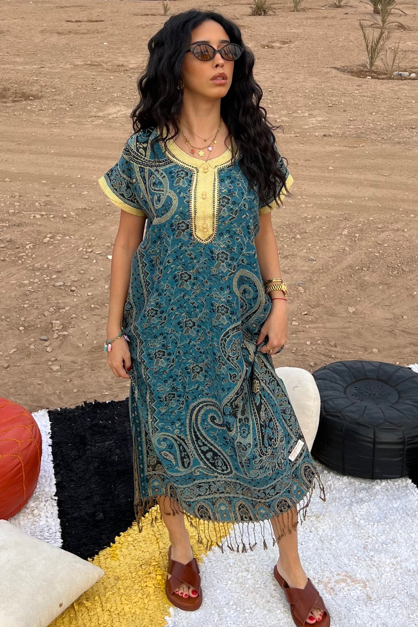 Desert Relaxed Moroccan Kaftan Dress