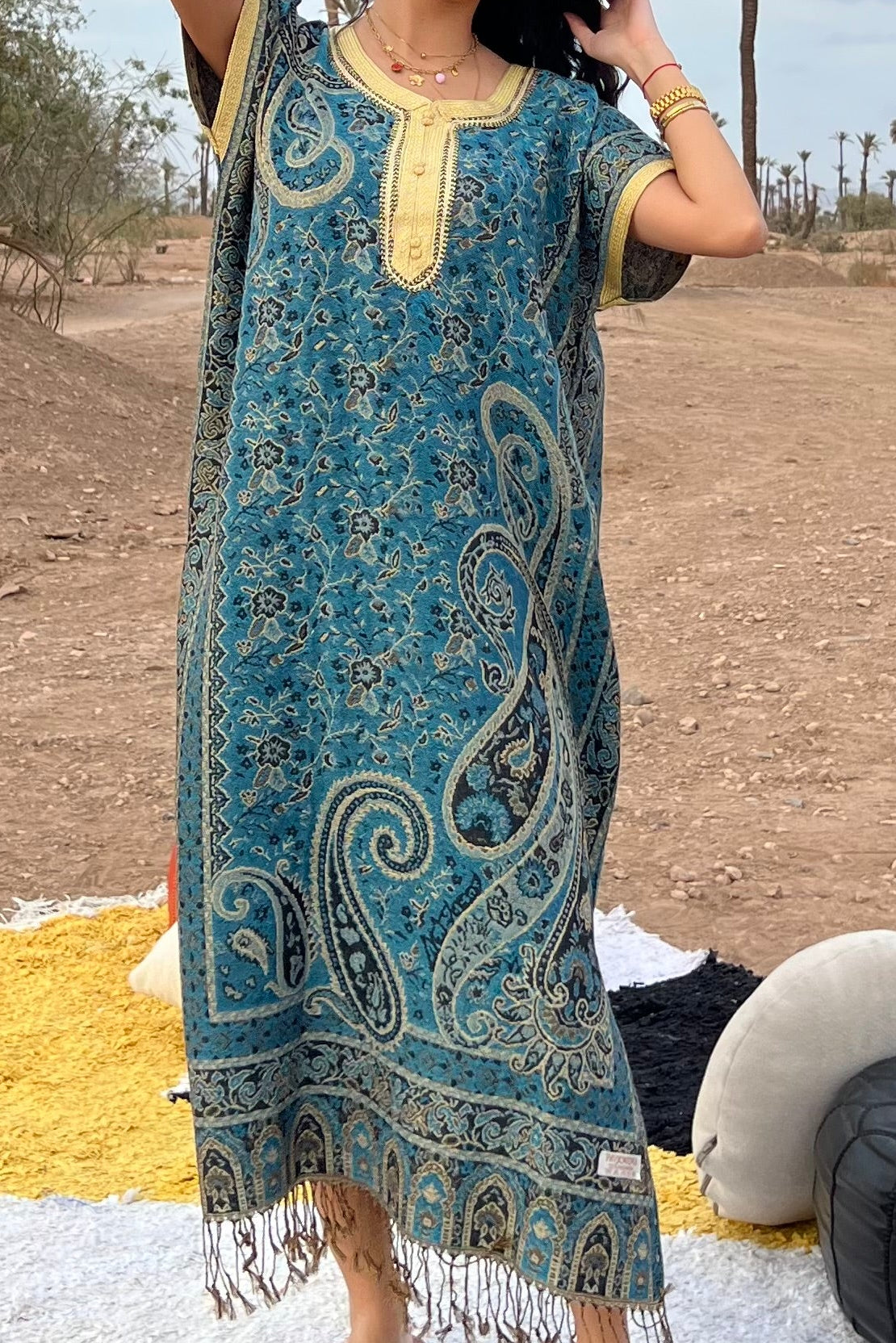 Desert Relaxed Moroccan Kaftan Dress