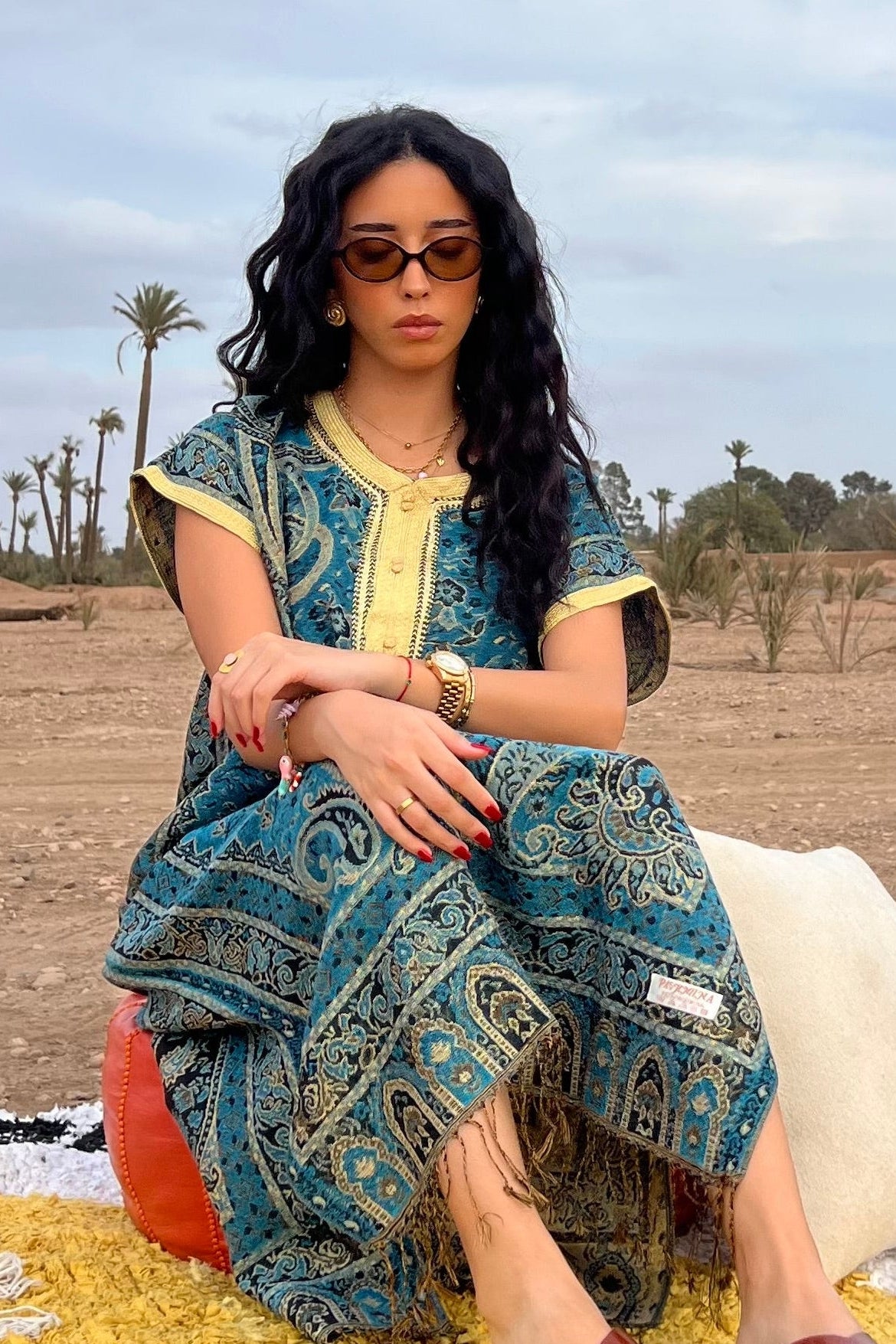 Desert Relaxed Moroccan Kaftan Dress