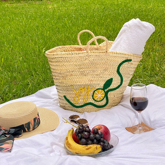 Joy Lemon Straw bag